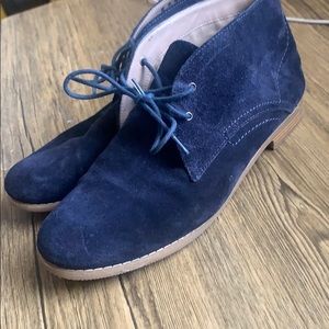 Franco Sarto Blue leather suede shoes
